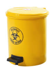 Clinical Waste Bin with Step On Pedal 18L
