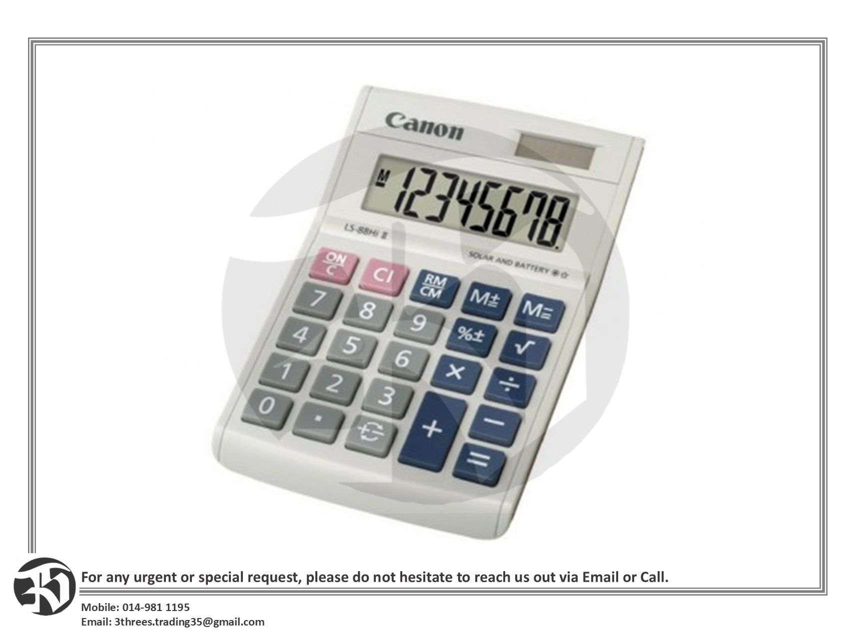 Canon 8-Digit Calculator LS-88Hi II