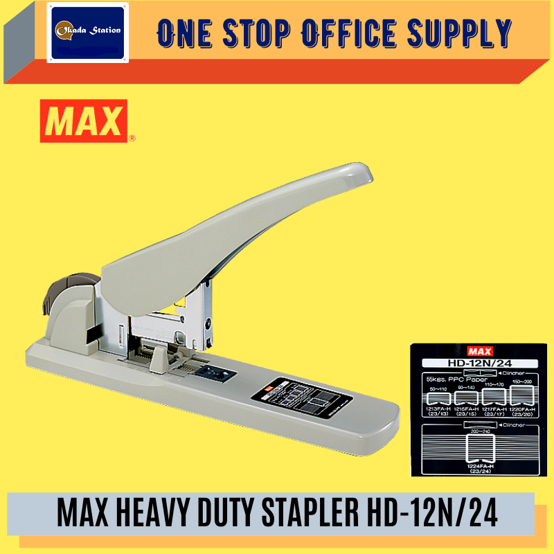 MAX HEAVY DUTY STAPLER HD-12N/24 / Max / Stapler / HD-12N / HD-24 / Heavy Duty Stapler / Max Stapler / Max Heavy Duty Stapler