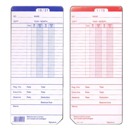 Punch Card (1 Pack/100 pcs)