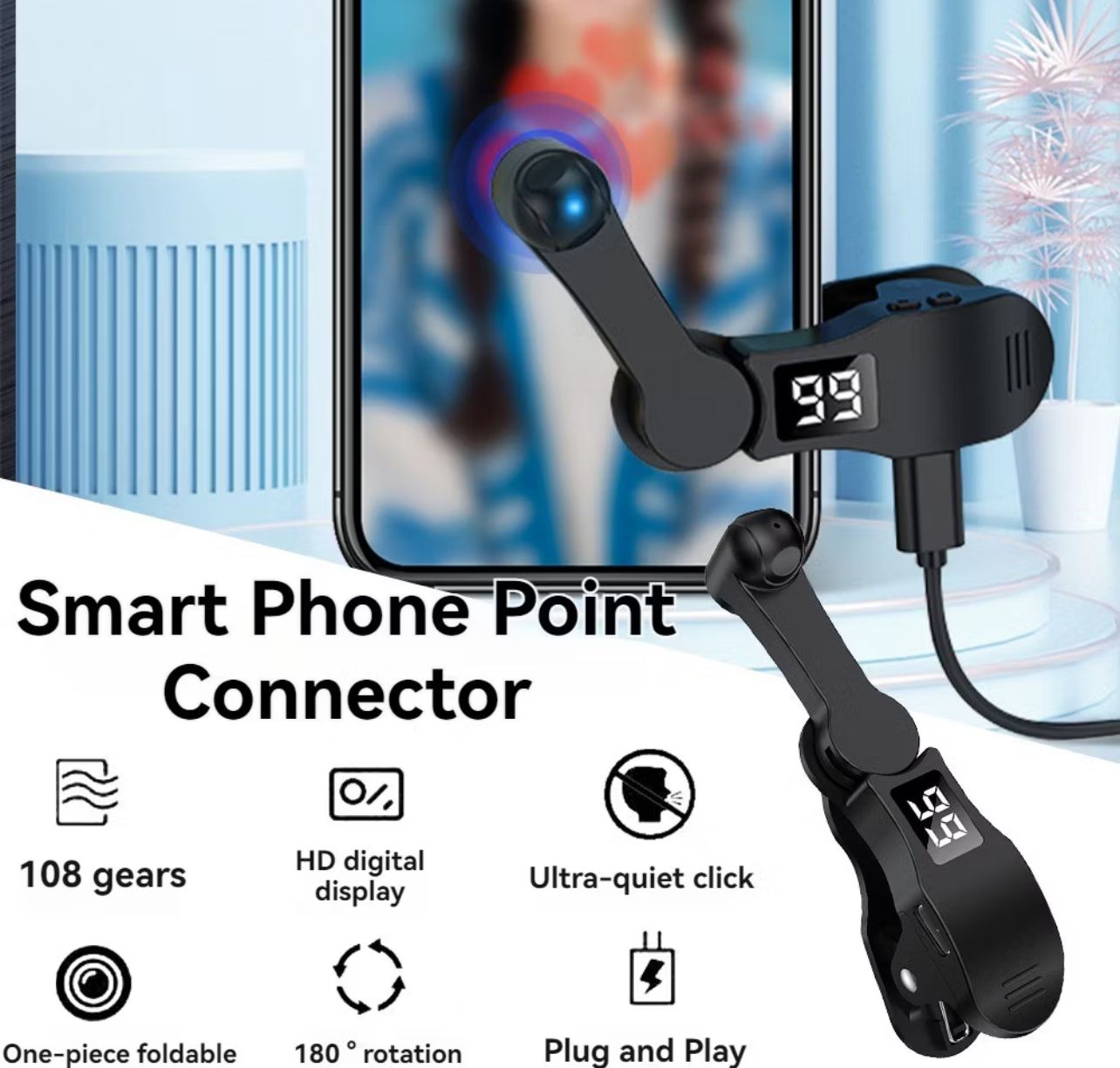 NA Physical Simulation Finger Click Tiktok auto like tap Device Game Continuous Click Mobile Phone Screen Auto Clicker Live
