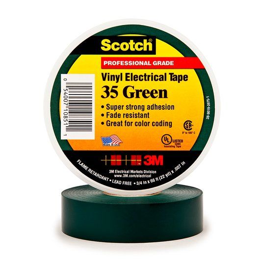 *3M 35 SCOTCH VINYL ELETRICAL TAPE GREEN