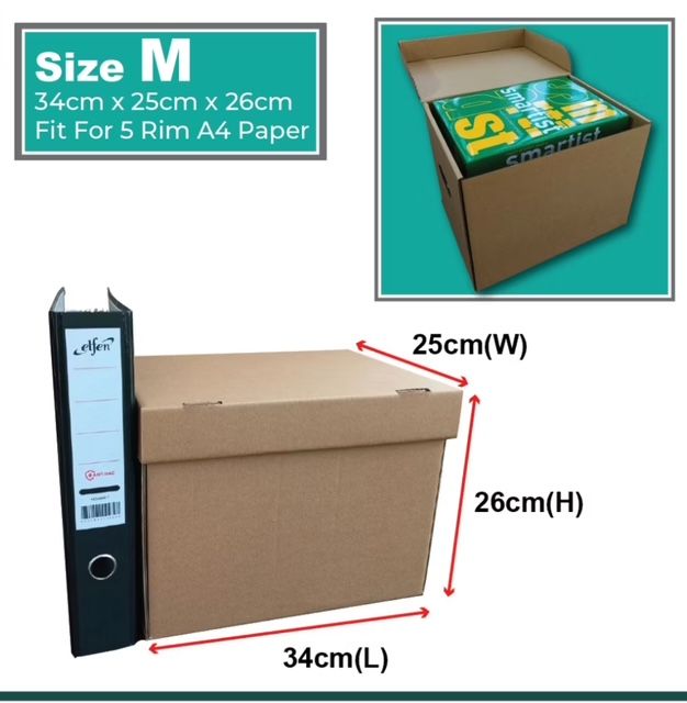 Kotak Storage Box (Size :34cm x 25cm x 26cm)