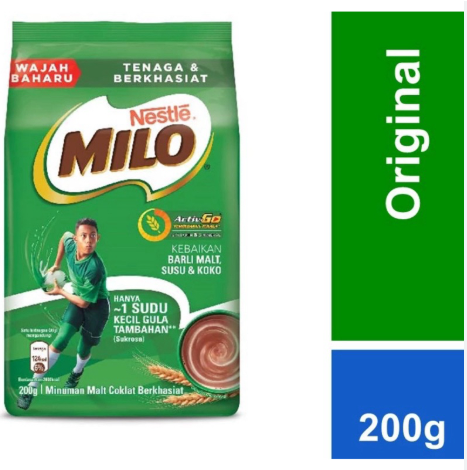 Nestle Milo Active-GO 200g, Milo Powder Refill Pack One4