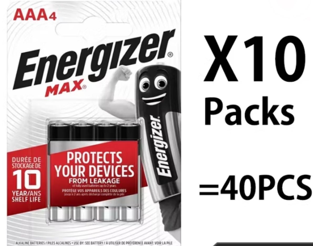 Energizer AAA Batteries Energizer MAX AAA Alkaline Battery Original Sealed in Blister Pack