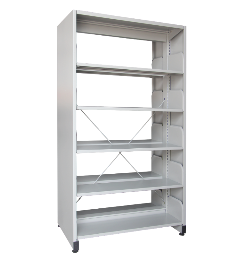 STERLING LIBRARY RACK DOUBLE SIDED WITH SIDE PANEL - 5 LEVEL (S325)