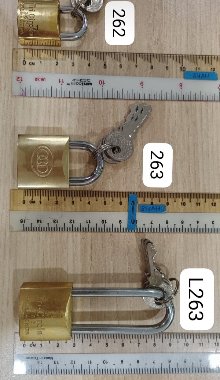 PADLOCK MODEL 262, 263 & LONG 263- TRICIRCLE