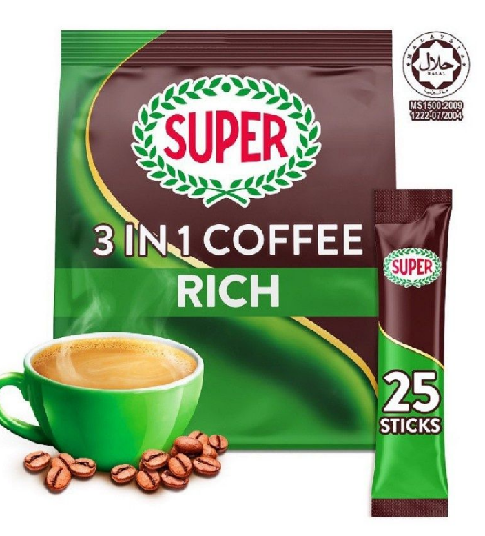 Super Coffee 3 in 1 Premix Coffee (25s x 18g) - Rich