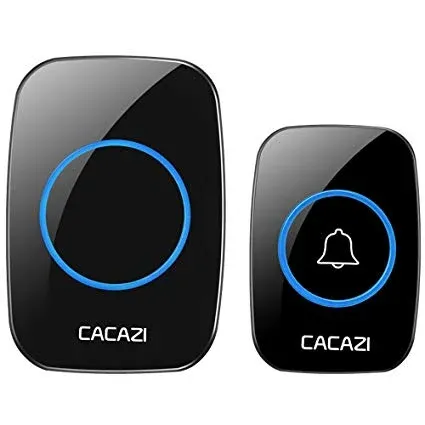 CACAZI A10 Wireless Doorbell Waterproof Door Bell Kit