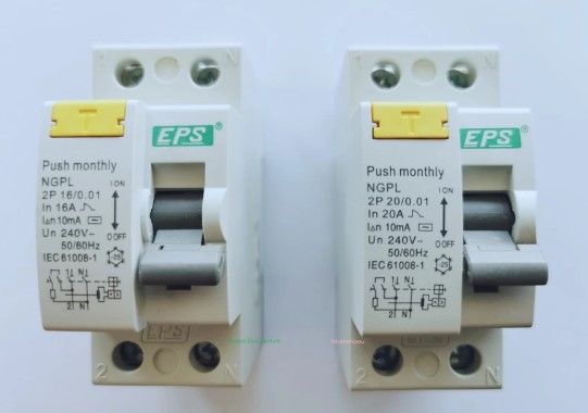 EPS 16A 20A 2 POLE 10mA ELCB / RCCB