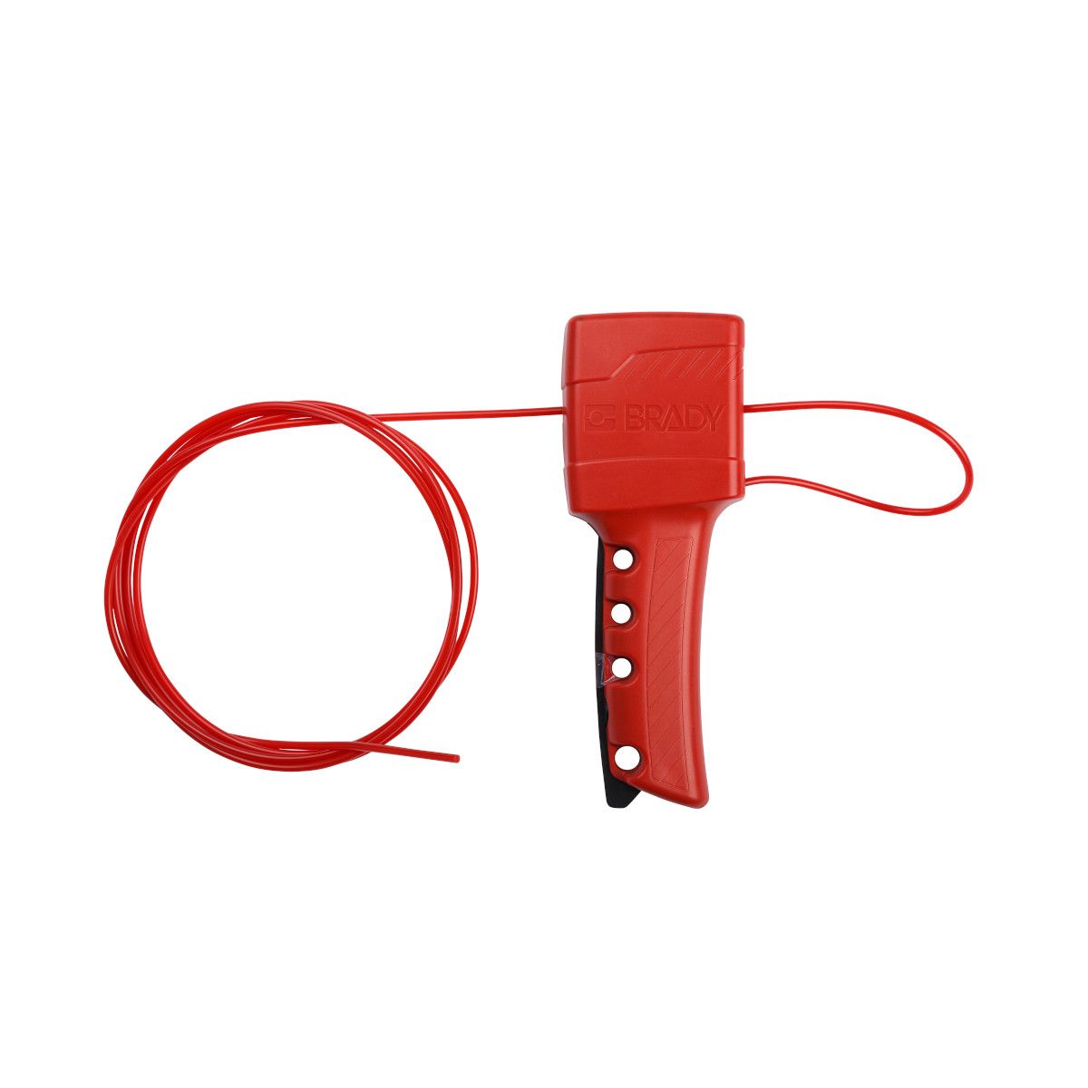 Brady All Purpose Cable Lockout - Nylon Cable, Red 50941