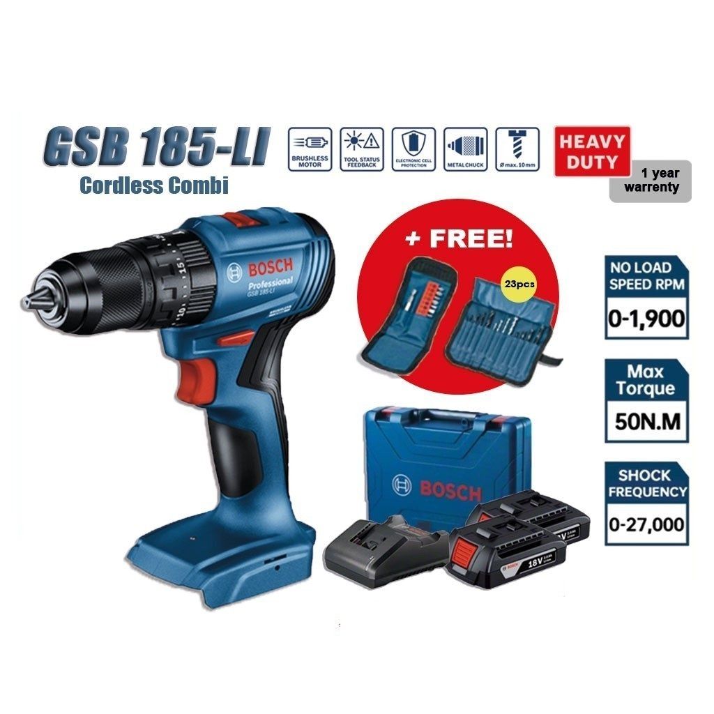 BOSCH GSB 185-LI 18V Professional Cordless Impart Drill
