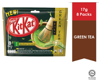 *Nestle KITKAT 2-Finger Green Tea Pack (8 x 17g)