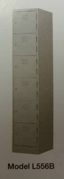 6-Compartment Locker with keylock