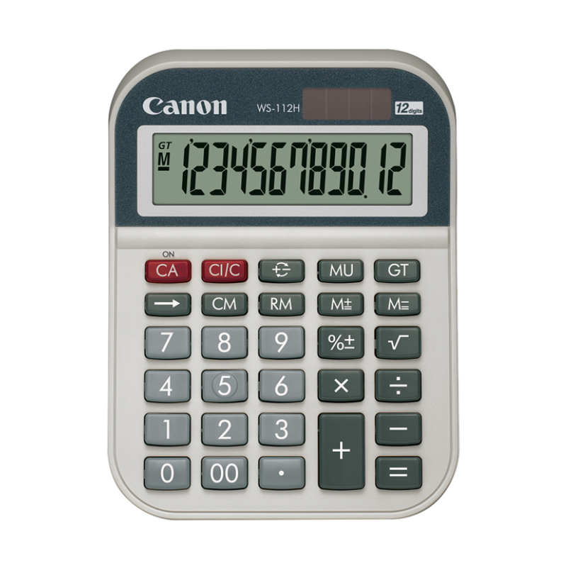 CANON WS-112H DESKTOP CALCULATOR (12-DIGIT)