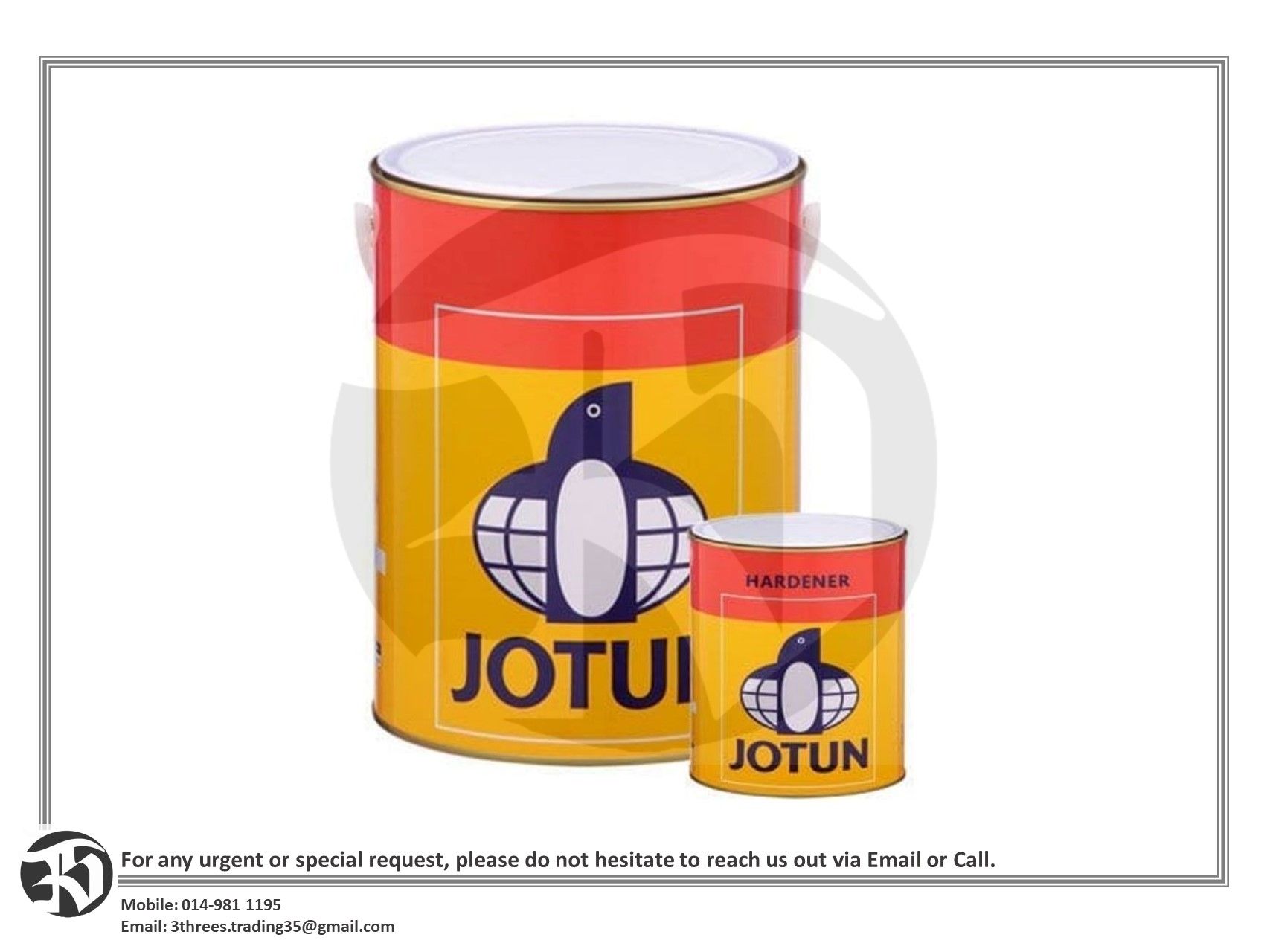 Jotun Hardtop XP - Traffic Orange (RAL 2009) 5L