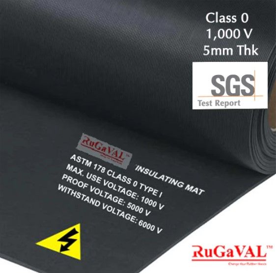 Electrical Safety Insulating Rubber Mats Class 0,1,2,3,4 Switchboard Rubber Mat TNB & SGS Test Report