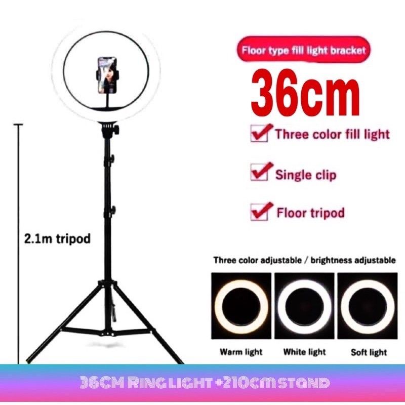 QS 36CM RING LIGHT WITH STAND