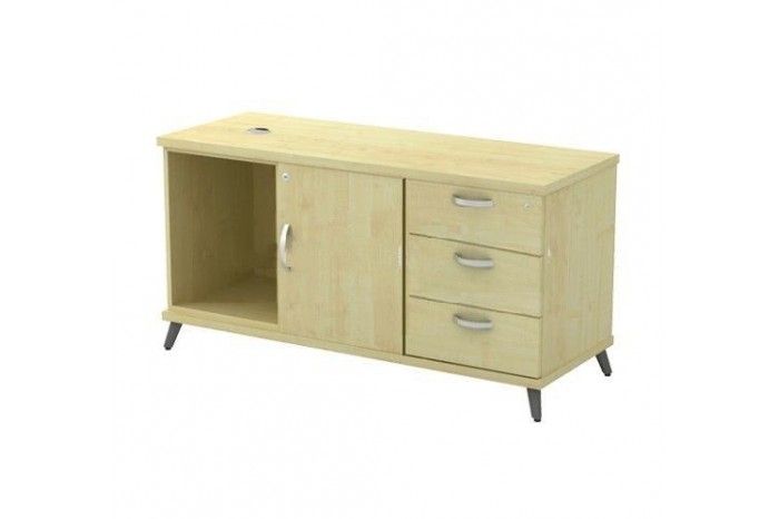 VS FIXED PEDESTAL 3D + OPEN SHELF + SWINGING DOOR ( R)