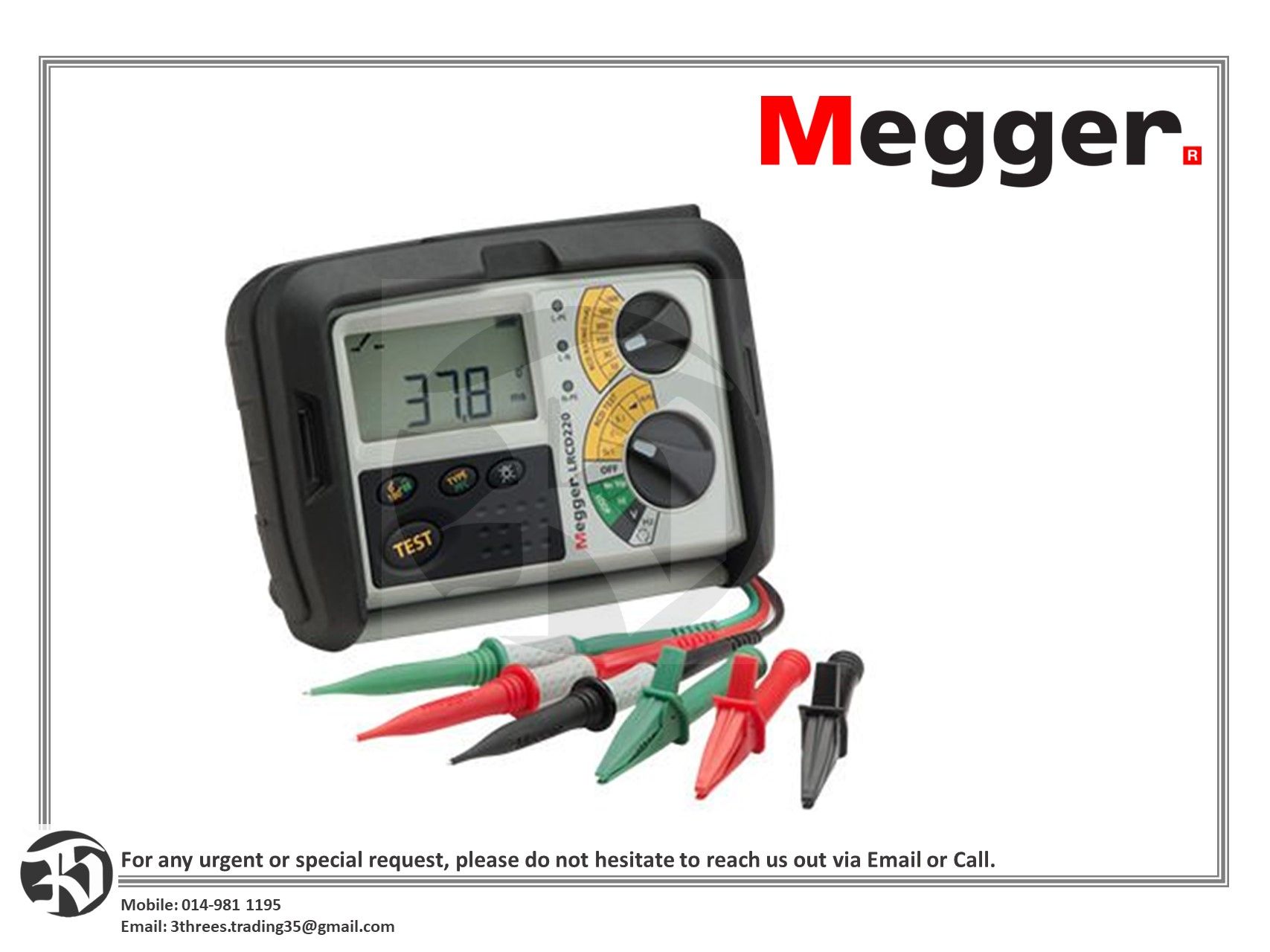 MAGGER Combined Loop And RCD Testers LRCD200