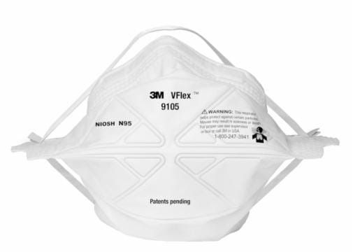 [DOSH/SIRIM CERTIFIED] 3M鈩�VFlex鈩�Particulate Respirator 9105, N95, (50 Pcs/Box)