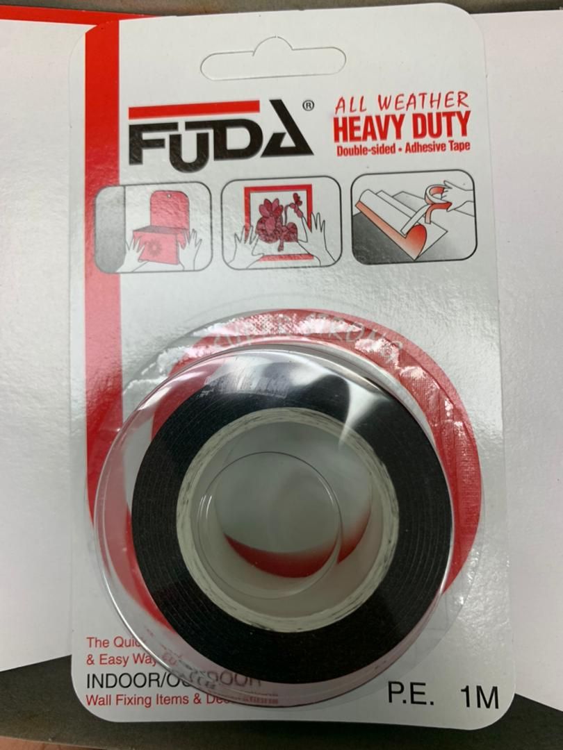FUDA HEAVY DUTY DOUBLE-SIDED TAPE F2401B (16PCS/BOX)