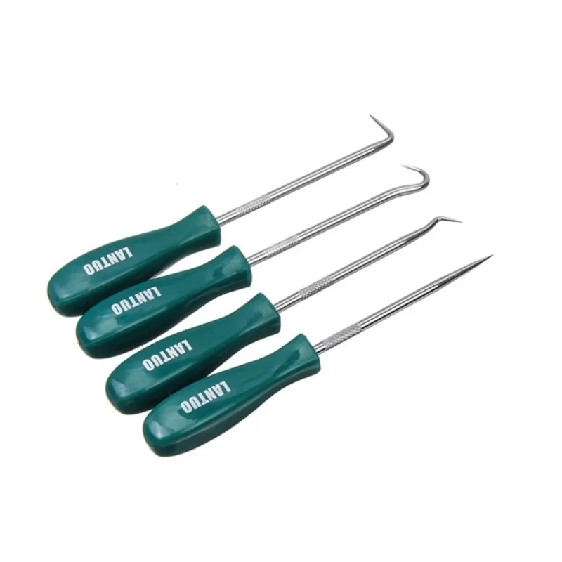 4 Pieces Mini Hook And Pick Set O-Ring Seal Gasket Puller Remover