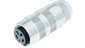 Circular Connector, Circular Industrial, 423 Series, Cable Mount Receptacle, 3 Contacts (BINDER