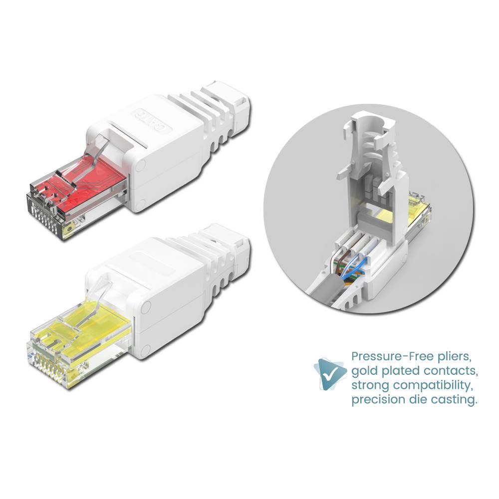 CAT5E CAT6 RJ45 TOOLLESS MODULAR CONNECTOR PLUG