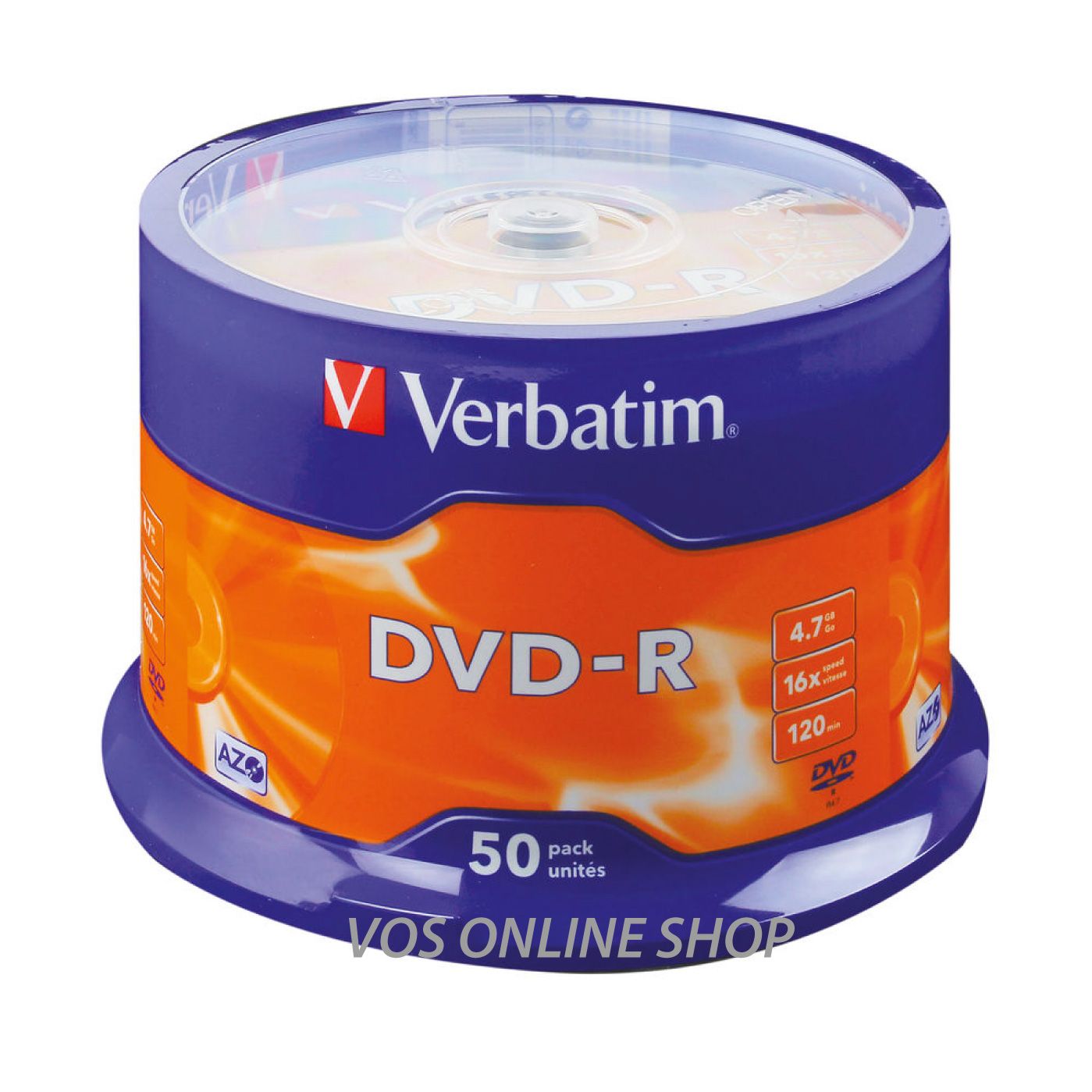 Verbatim DVD-R 4.7GB/GO | 16X | 120min(50pcs/cakes box)
