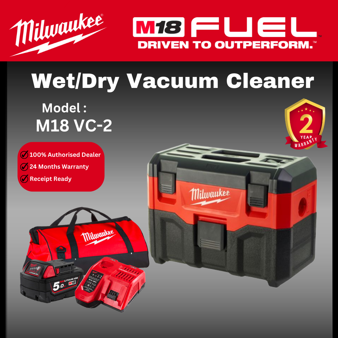 MILWAUKEE M18 Wet/Dry Vaccuum / M18 VC-2 / VACUUM / MILWAUKEE VACUUM / Vacuum Cleaner