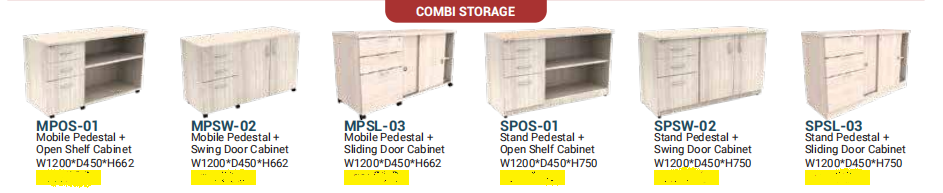 OFIS LOOP SERIES WHITE OAK COMBI STORAGE