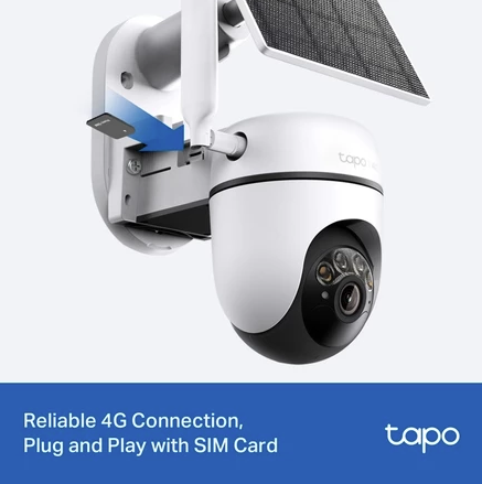 TP-Link Tapo C615G Kit Solar-Powered Pan/Tilt 4G LTE Security Camera Kit