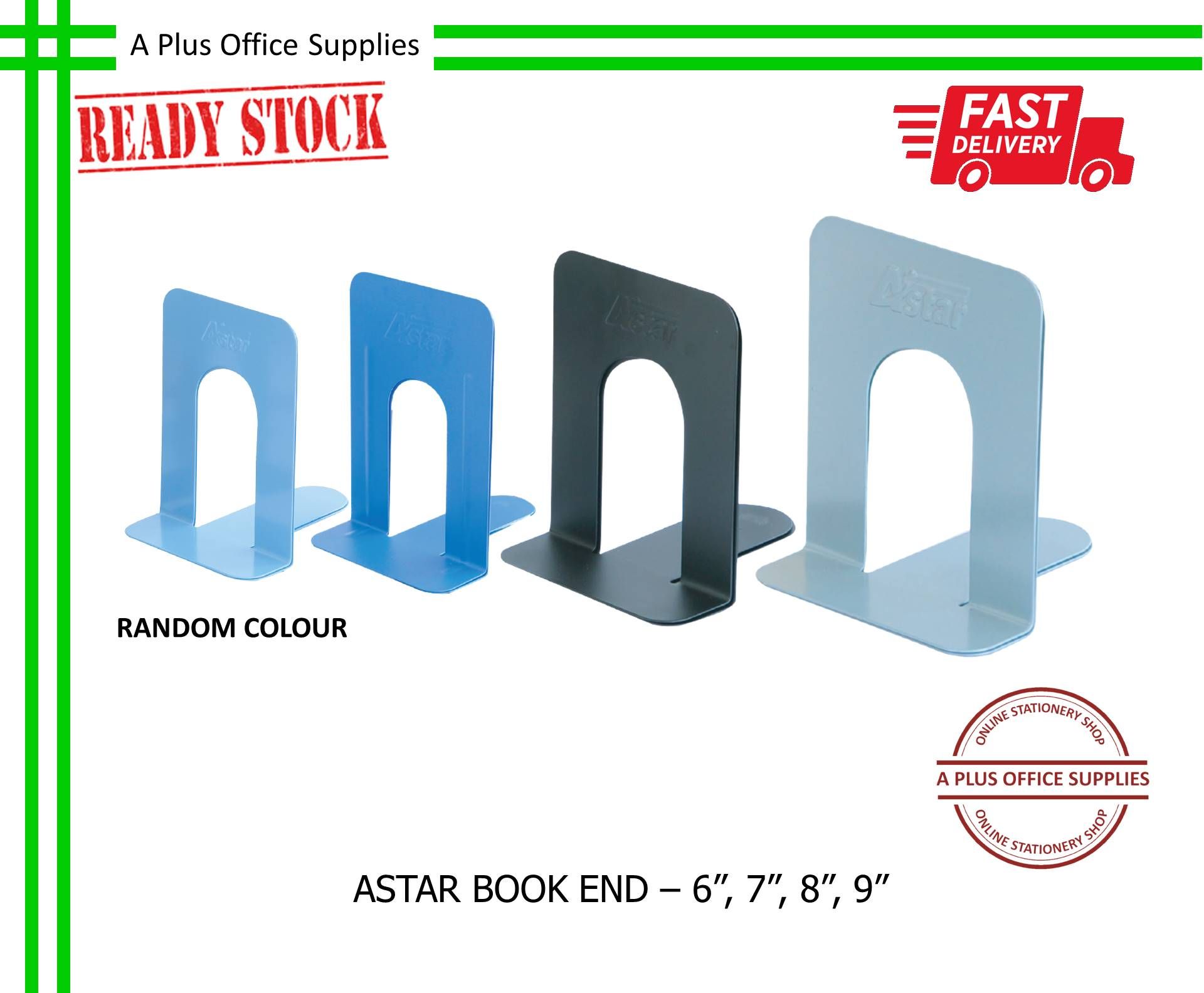 ASTAR Book End / Penahan Buku - 6", 7", 8", 9"