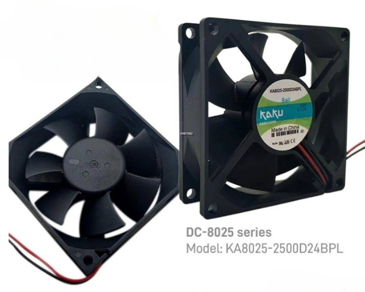 KAKU DC-8025 SERIES DC FAN 24V 2500RPM