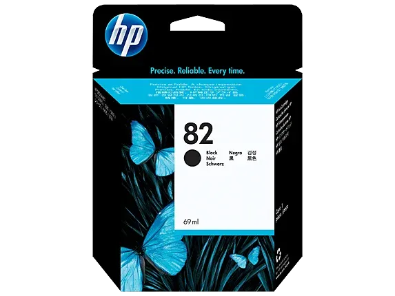 Genuine Malaysia HP Warranty - HP 82 Black Ink Cartridge
