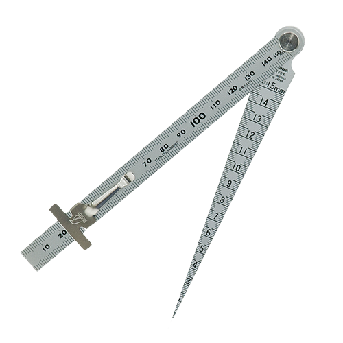 SHINWA Taper Gauge With Ruler And Clip (62612)