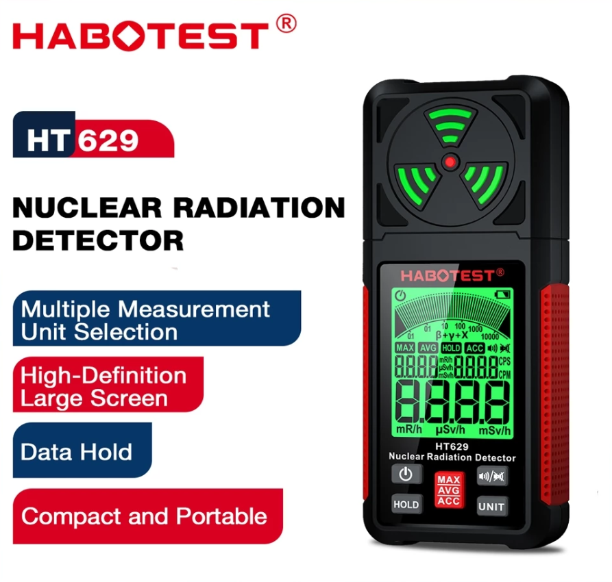 HABOTEST HT629 DIGITAL LCD DISPLAY NUCLEAR RADIATION DETECTOR