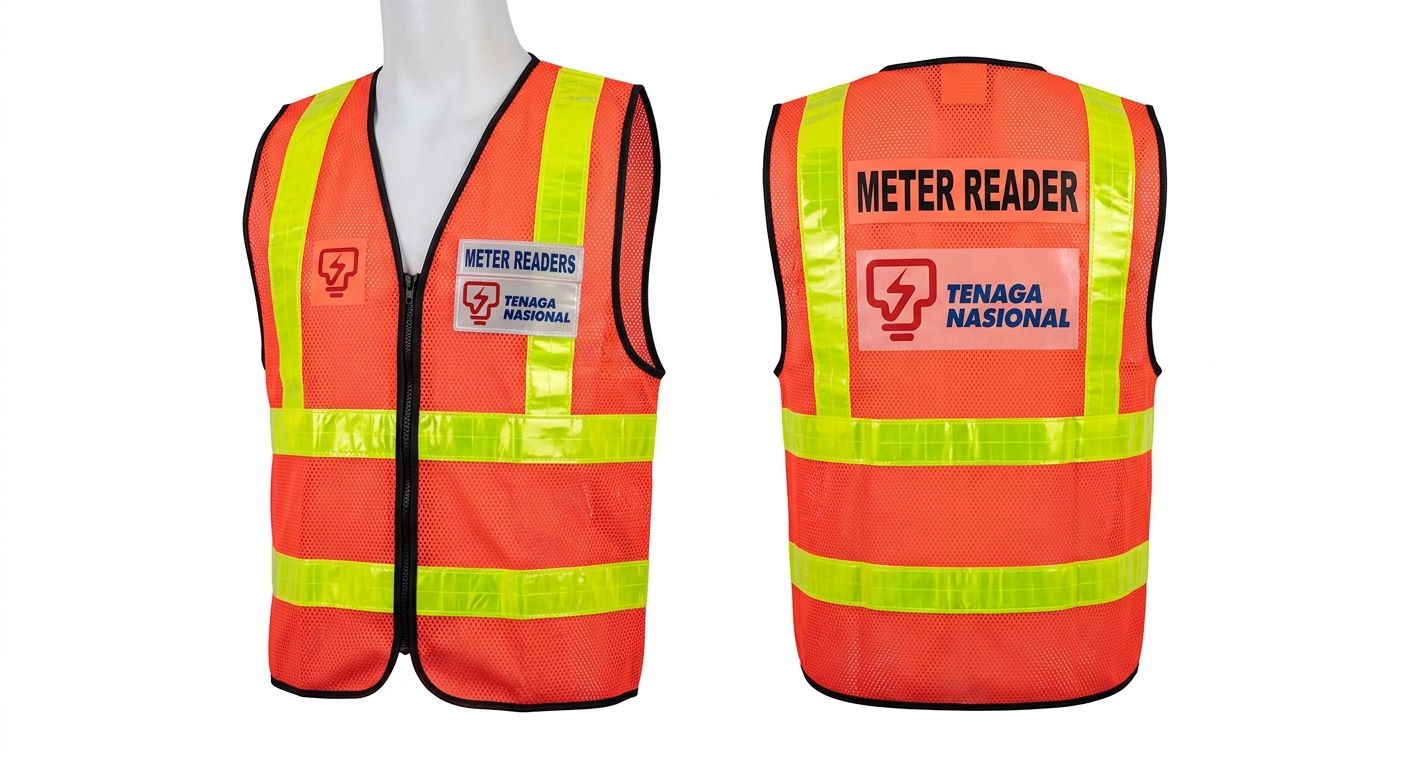 QP TNB SAFETY VEST (METER READER)  NETTING
