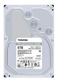 TOSHIBA 6TB 3.5 INCH 7200RPM HDD-X300 TDT-HDWD160UZSVA