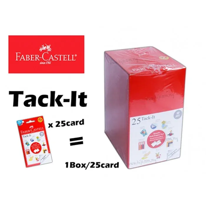 FABER CASTELL TACK IT 50G 25 CARD/BOX