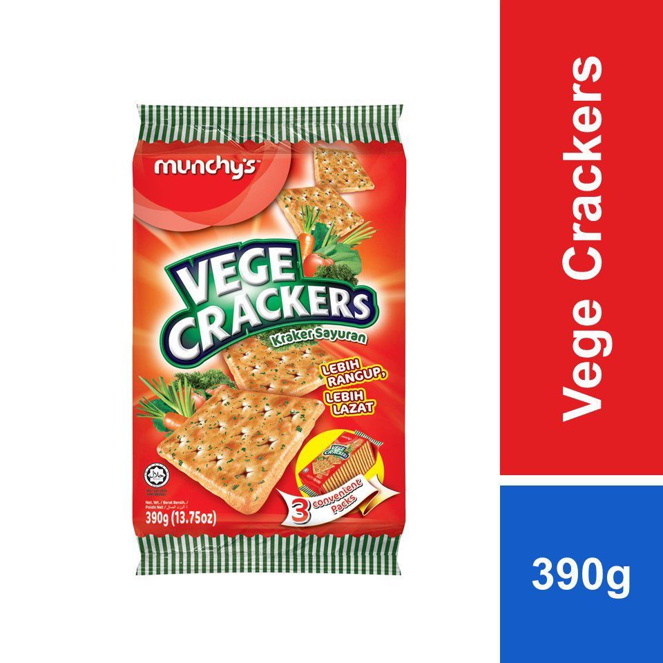 Munchys Cracker Vegetable 390g