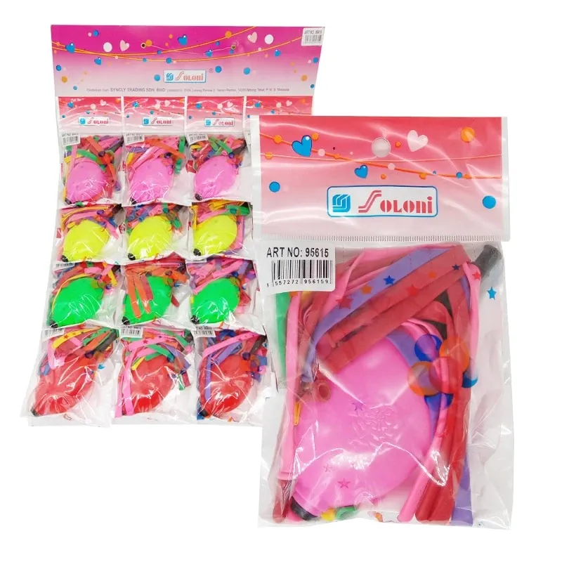 Long & Short Ballons with Pump 95615 Ballon SL-95615-PK-KK