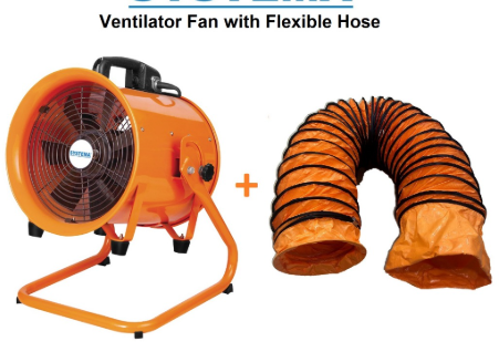 12″ PORTABLE VENTILATOR FAN HOSE 5M ONLY