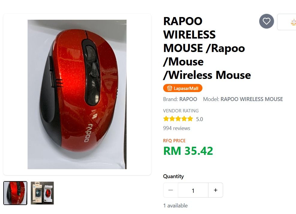 Rapoo wireless mouse