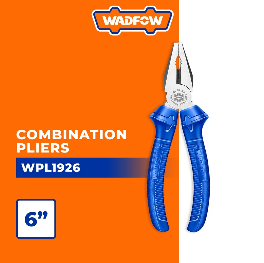 WADFOW MINI COMBINATION PLIERS POLISHED AND ANTI RUST OIL (6" X 160MM) (WPL1926)