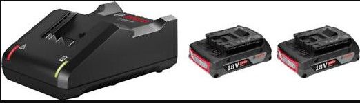 BOSCH STARTER SET 2X GBA 18V 2.0AH + GAL 18V-40 PROFESSIONAL (1600A01B91)