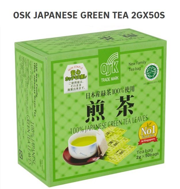 OSK Japanese Green Teabags Envelope 50x2gm