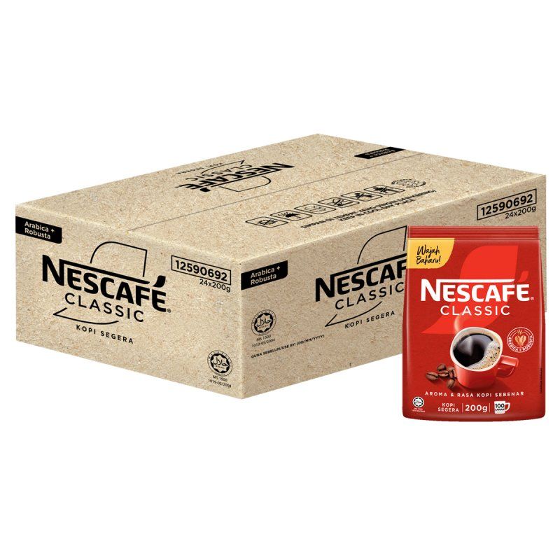 NESCAFE KLASIK 200G (LOOSE) | 24 X 200G (CARTON)