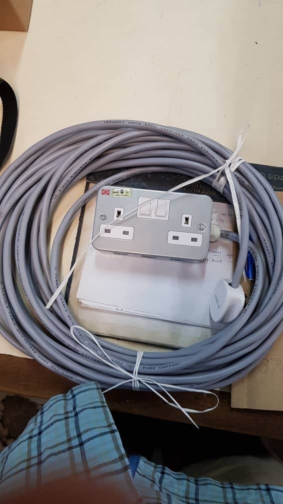 QP 2 Gang Extention Plug 15 Meter (Custom Made)
